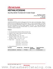 HD74ALVC2G240 datasheet pdf Renesas