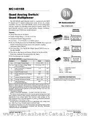MC14016BDR2 datasheet pdf ON Semiconductor