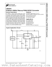 LM3224MM-ADJ datasheet pdf National Semiconductor