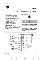 STA508 datasheet pdf ST Microelectronics