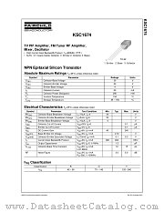 KSC1674CYTA datasheet pdf Fairchild Semiconductor