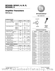 BC557AZL1 datasheet pdf ON Semiconductor