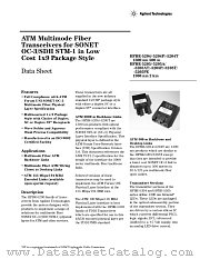 HFBR-5205AT datasheet pdf Agilent (Hewlett-Packard)