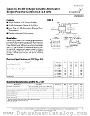 AV103-12 datasheet pdf Skyworks Solutions