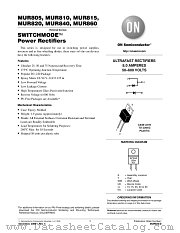 MUR815 datasheet pdf ON Semiconductor