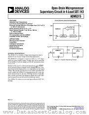 ADM6315-30D4ARTRL7 datasheet pdf Analog Devices