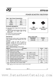 STPS130 datasheet pdf ST Microelectronics