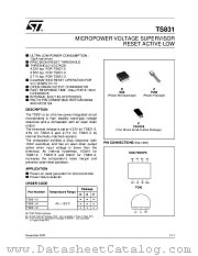 TS831 datasheet pdf ST Microelectronics