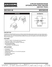 MOC3051SVM datasheet pdf Fairchild Semiconductor
