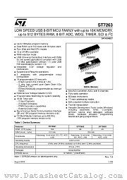 ST72631K4M1/GEN datasheet pdf ST Microelectronics