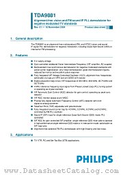 TDA9881TS/V2 datasheet pdf Philips
