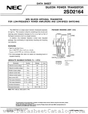 2SD2164 datasheet pdf NEC
