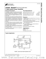LM4889ITLX datasheet pdf National Semiconductor