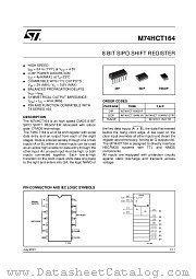 M74HCT164 datasheet pdf ST Microelectronics