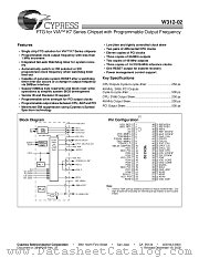 W312-02H datasheet pdf Cypress
