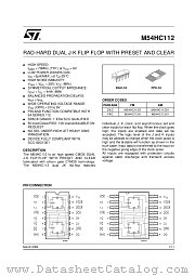 M54HC112K datasheet pdf ST Microelectronics