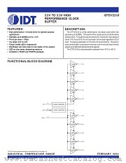 IDT5V2310PGI datasheet pdf IDT