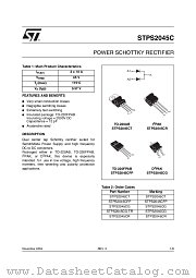 STPS2045CR datasheet pdf ST Microelectronics
