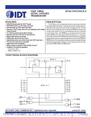 IDT74FCT543CSO8 datasheet pdf IDT