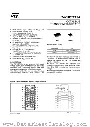 74VHCT245A datasheet pdf ST Microelectronics