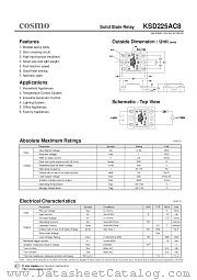 KSD225AC8 datasheet pdf Cosmo Electronics