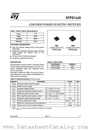 STPS1L30 datasheet pdf ST Microelectronics