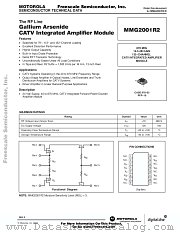 MMG2001R2 datasheet pdf Freescale (Motorola)