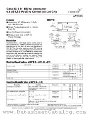 AA106-86 datasheet pdf Skyworks Solutions