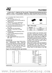 74LCX652 datasheet pdf ST Microelectronics