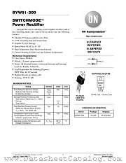 BYW51-200 datasheet pdf ON Semiconductor