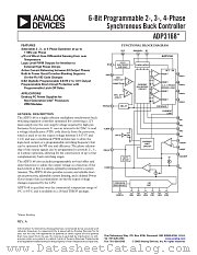 ADP3168JRUZ-REEL datasheet pdf Analog Devices