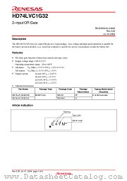 HD74LVC1G32 datasheet pdf Renesas