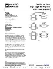 AD8625 datasheet pdf Analog Devices