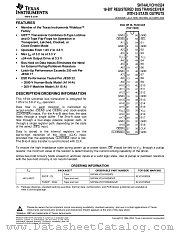 SN74ALVCH16524DLR datasheet pdf Texas Instruments