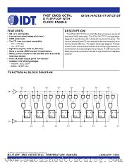 IDT74FCT377ATQ8 datasheet pdf IDT