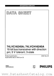 74LVC16245AEV datasheet pdf Philips