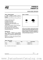VN800-E datasheet pdf ST Microelectronics