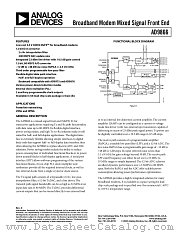 AD9866BCPRL datasheet pdf Analog Devices