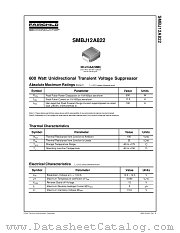 SMBJ12A822_NL datasheet pdf Fairchild Semiconductor