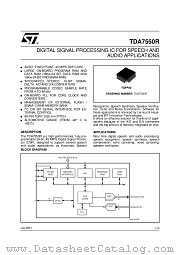 TDA7550 datasheet pdf ST Microelectronics