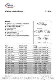 TLE 4276 SV50 datasheet pdf Infineon