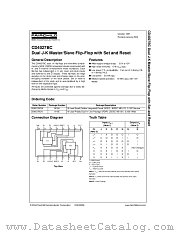CD4027BCM datasheet pdf Fairchild Semiconductor