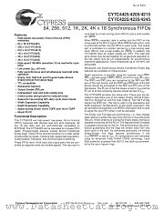 CY7C4245-10ACT datasheet pdf Cypress
