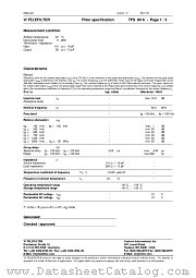 TFS80A datasheet pdf Vectron
