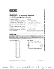 74LCX16543MEA datasheet pdf Fairchild Semiconductor