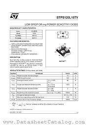 STPS120L15 datasheet pdf ST Microelectronics
