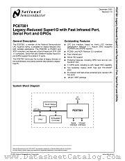 PC87381 datasheet pdf National Semiconductor