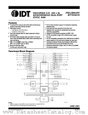 IDT70V657S10BF datasheet pdf IDT