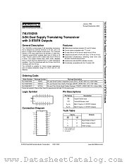 74LVX4245QSC datasheet pdf Fairchild Semiconductor