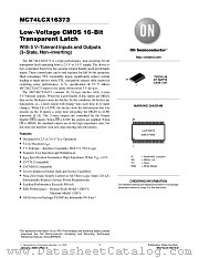 MC74LCX16373DT datasheet pdf ON Semiconductor